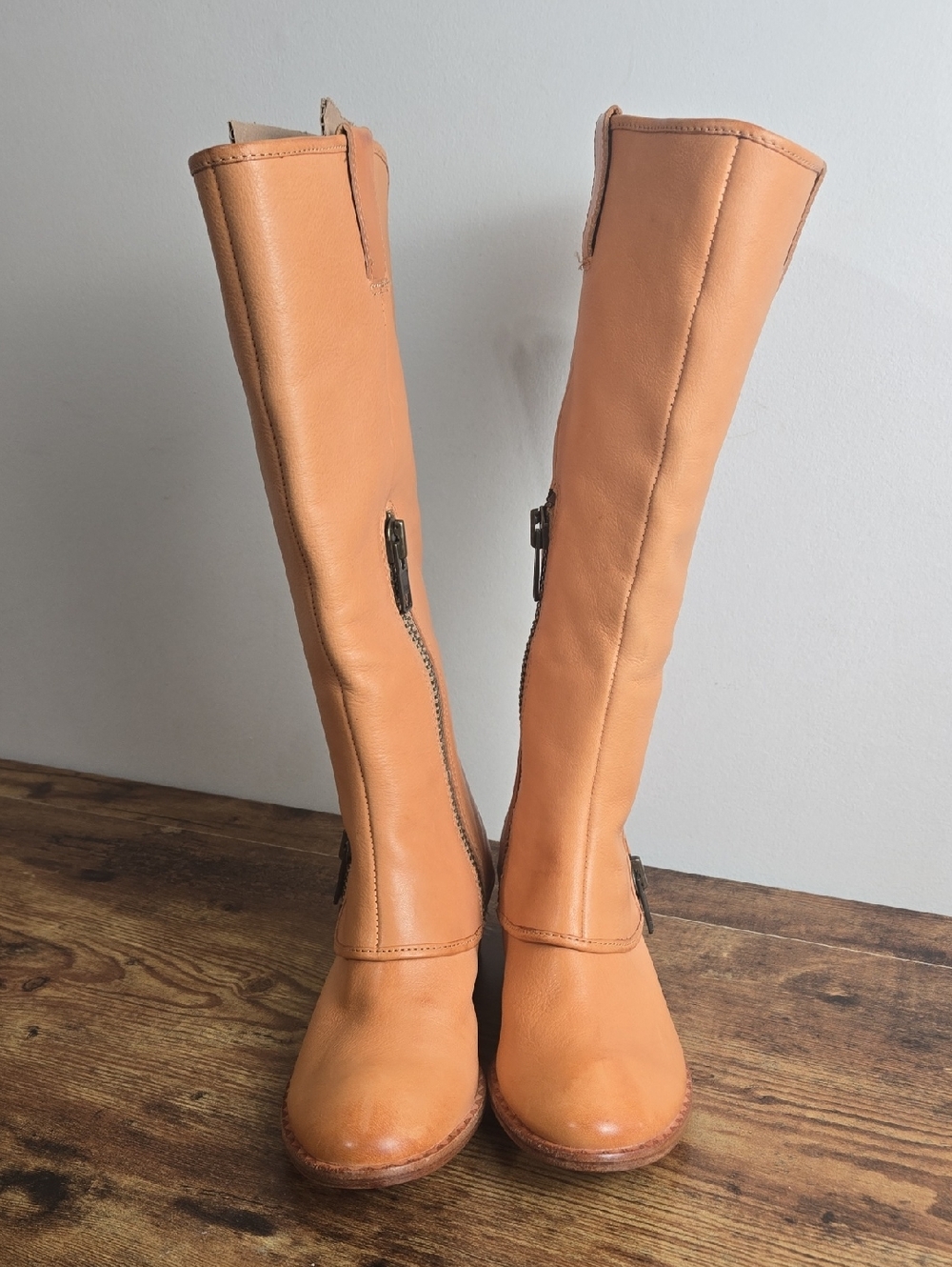 Kork-Ease Kayla II Knee-High Riding Boots Sz 6 Tan Leather Euro Boho Cabincore